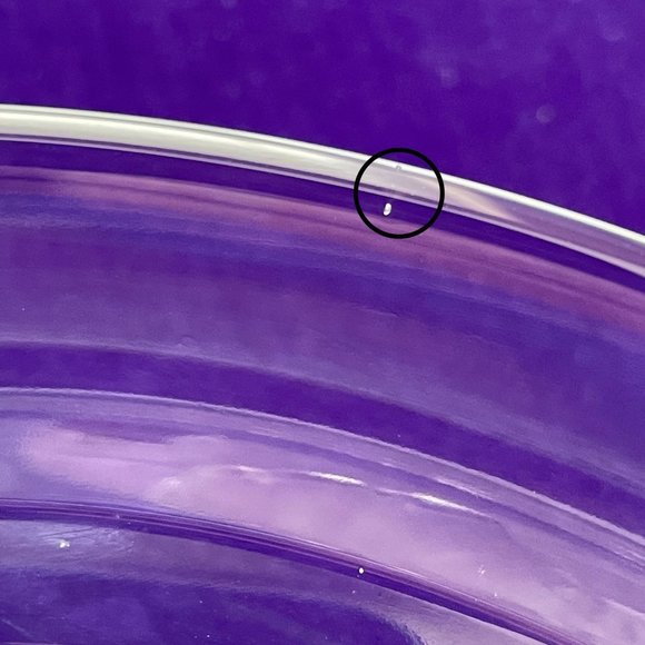 Vinardi Signed by Artist T. Yamamoto Handcrafted Lead Crystal Pansy Flower Plate - Picture 10 of 10